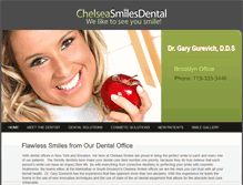 Tablet Screenshot of chelseasmilesdental.com